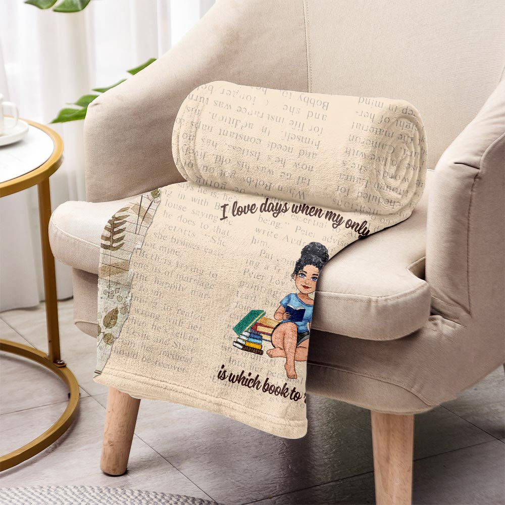 This Is My Reading Blanket - Book gift for mom, daughter, girlfriend, wife - Personalized Blanket