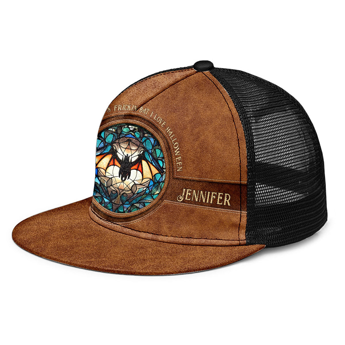 It's Frickin' Bat I Love Halloween - Personalized Witch Trucker Hat