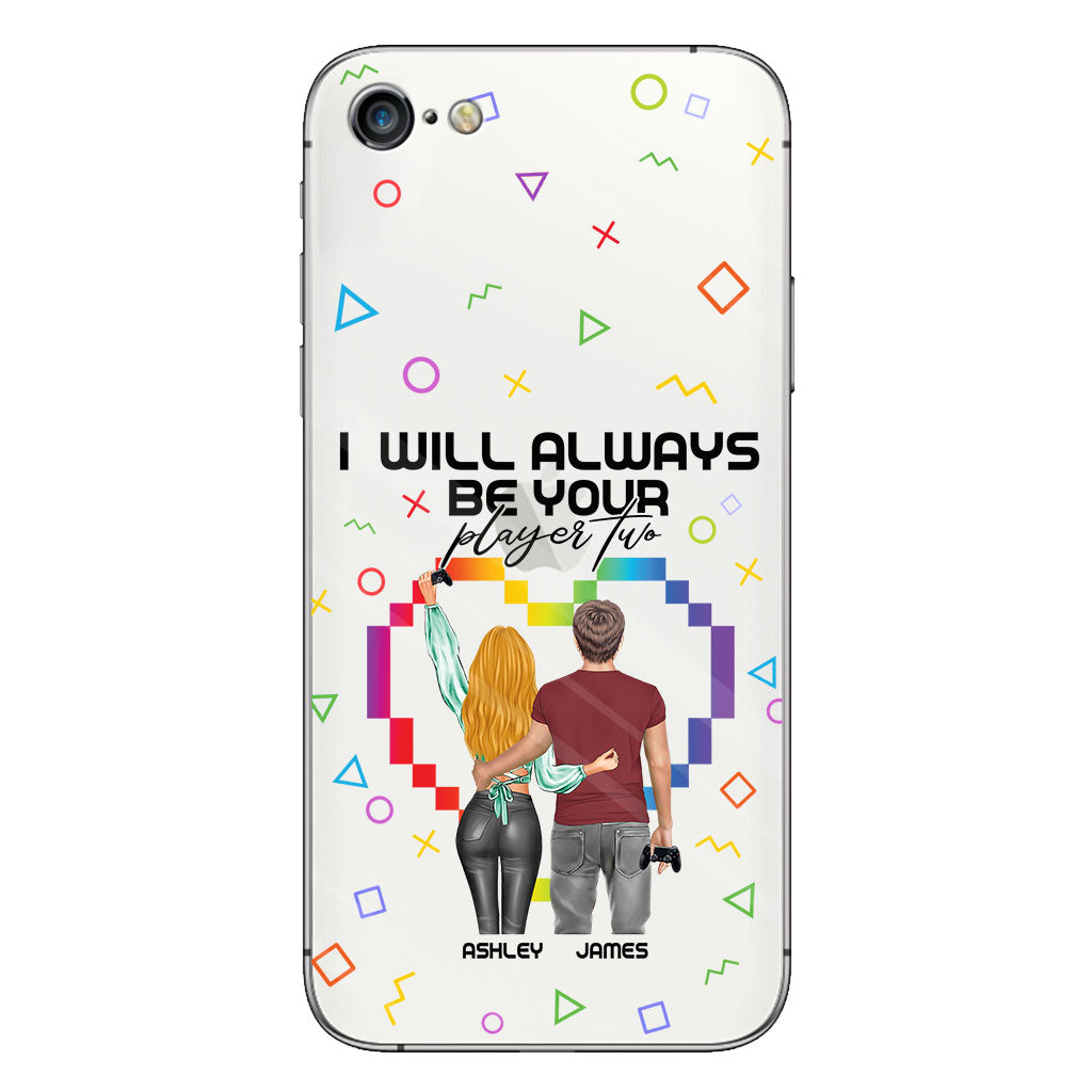 I Will Always Be Your Player Two - Personalized Video Game Clear Phone Case