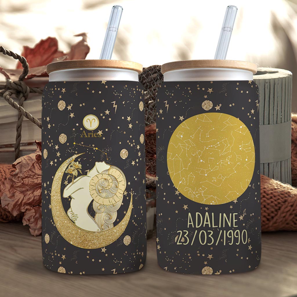 Zodiac Sign - Personalized Horoscope Can Glass