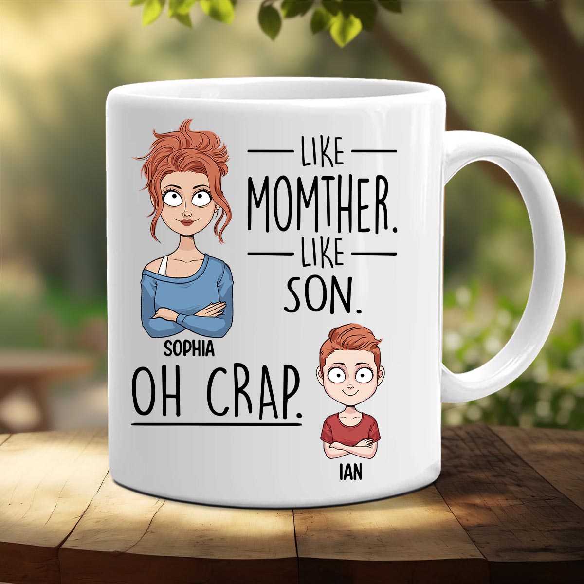 Like Father Like Daughter Like Son - Gift for dad, mom, son, daughter - Personalized Mug