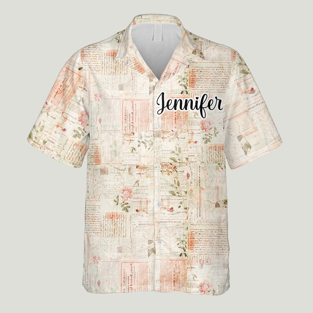 Just One More Chapter - Personalized Book Hawaiian Shirt