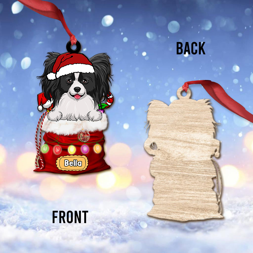 Dear Santa, Define Naughty - Personalized Dog Ornament