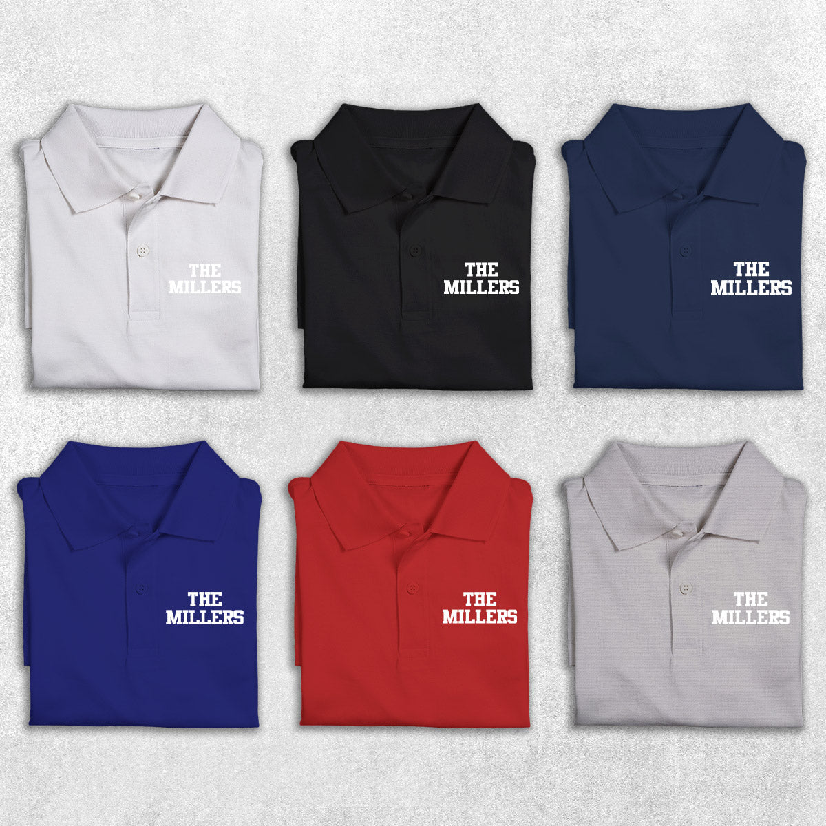 Custom Name - Personalized Family Embroidered Polo Shirt