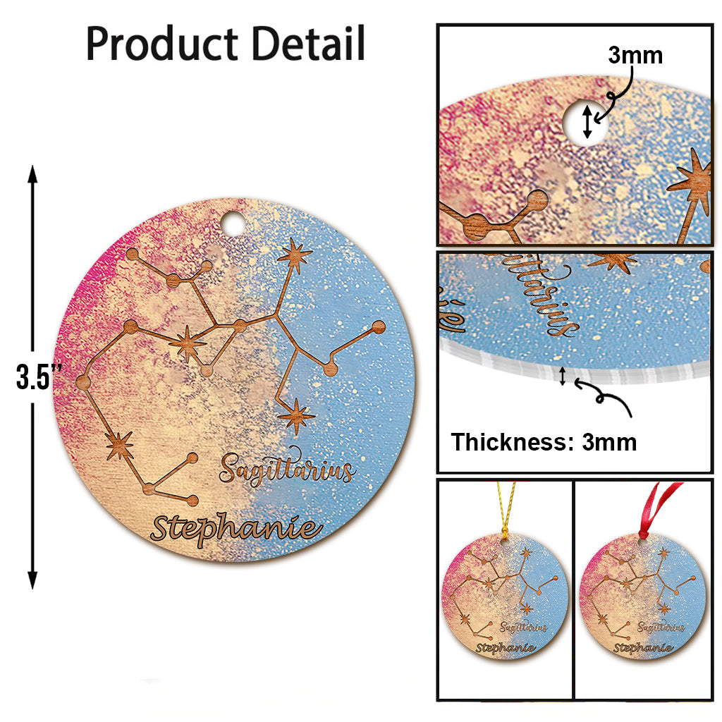 Zodiac Ornament - Personalized Horoscope Ornament