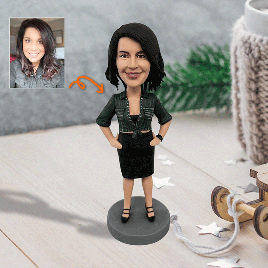 Custom Action Figure - Personalized Step Mom Bobblehead