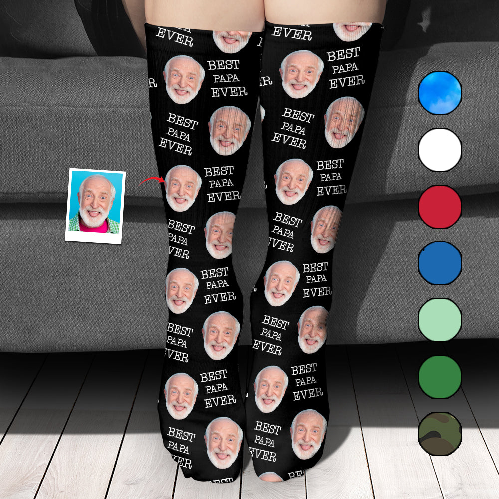 Custom Face - Personalized Grandpa Socks
