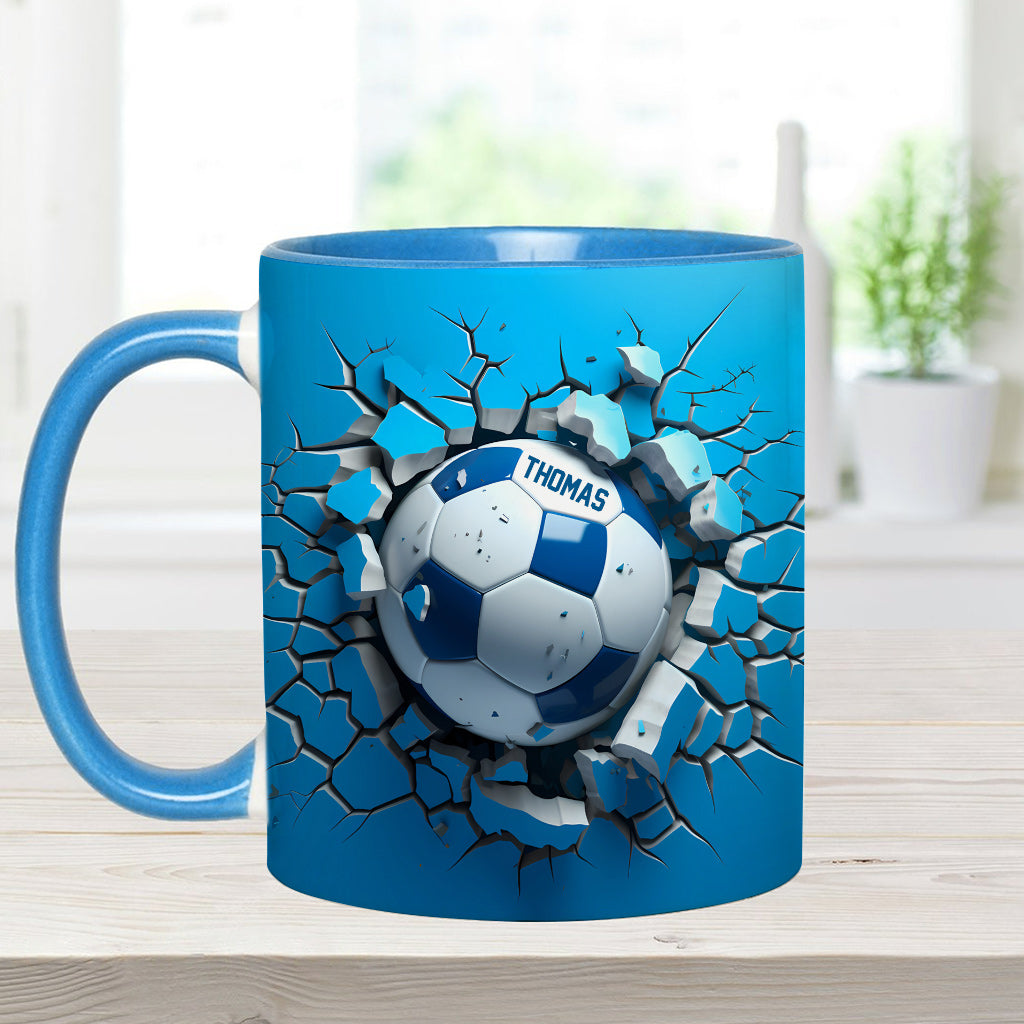 A Great Soccer - Personalized Soccer Accent Mug
