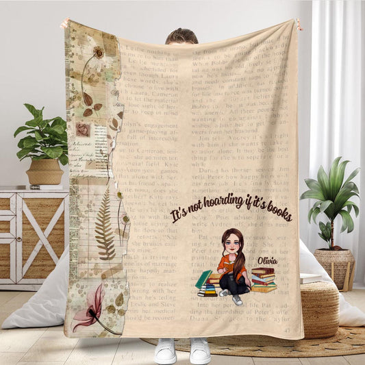 This Is My Reading Blanket - Book gift for mom, daughter, girlfriend, wife - Personalized Blanket