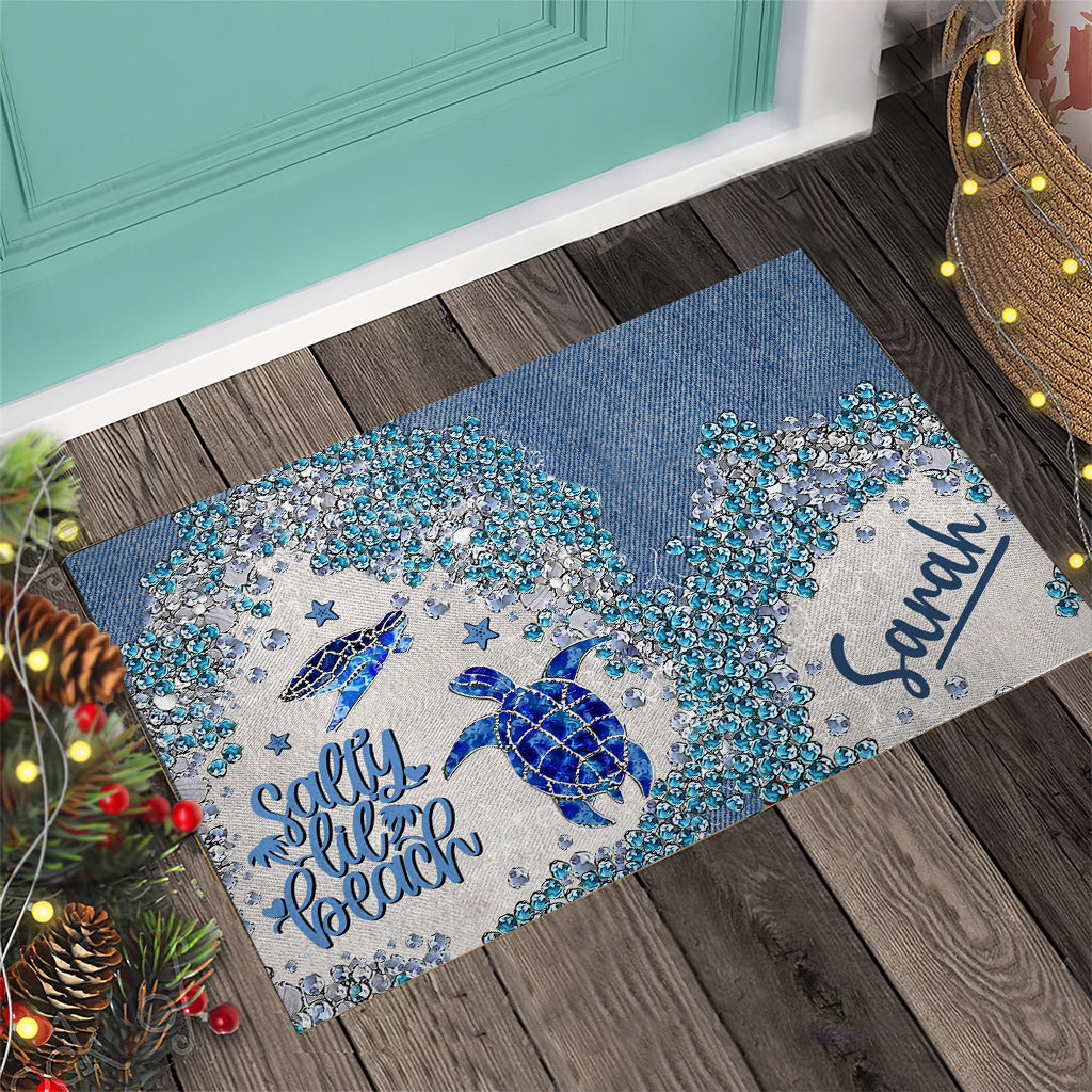 Turtle Bling - Personalized Turtle Doormat