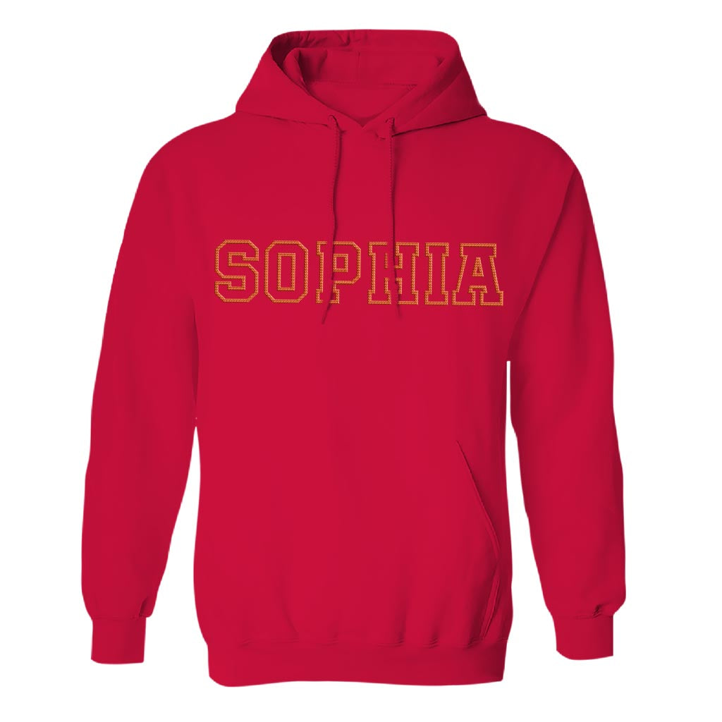 Custom Name - Personalized Step Mom Embroidered Hoodie