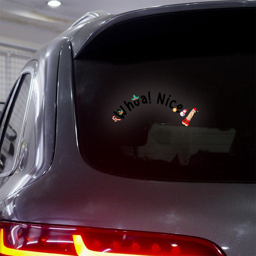 Whoa! Nice P - Personalized Couple Decal Die Cut