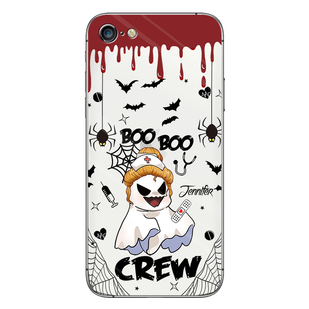 Boo Boo Crew - Personalized Nurse Clear Phone Case