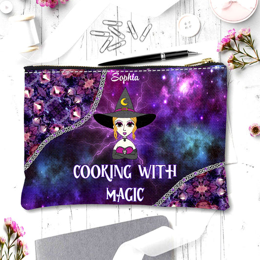 Cooking With Magic - Personalized Witch Pouch