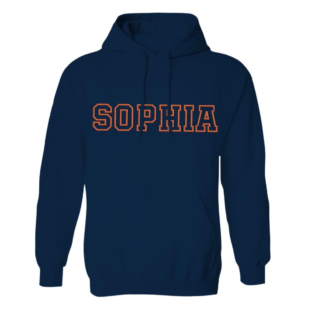 Custom Name - Personalized Step Mom Embroidered Hoodie