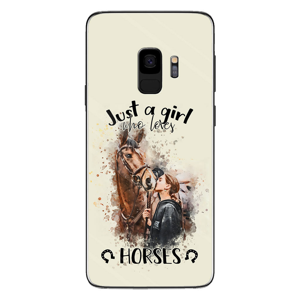 Just A Girl Who Loves Horses - Personalized Horse Phone Case
