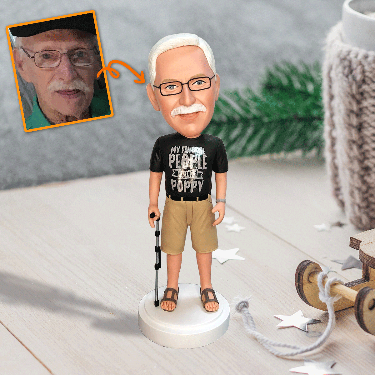 My Grandpa - Gift for grandpa - Personalized Bobblehead