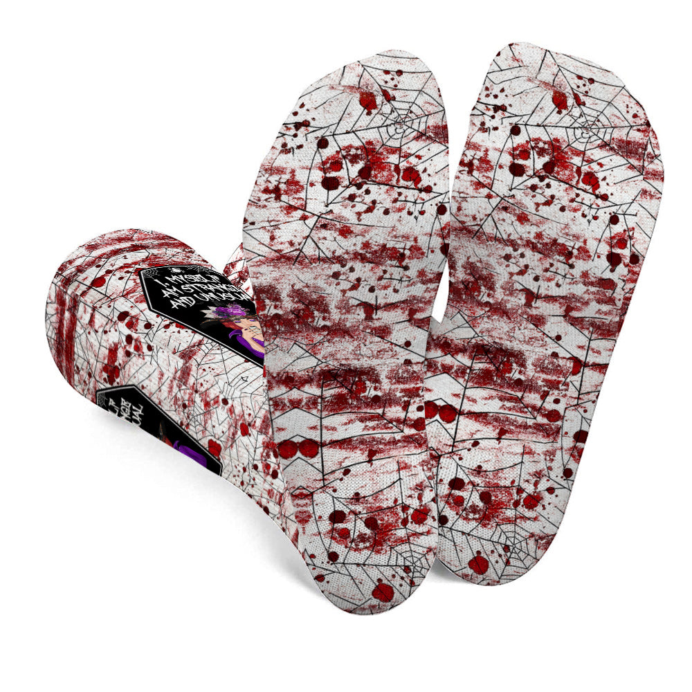 I Myself Am Strange and Unusual - Personalized Witch Socks