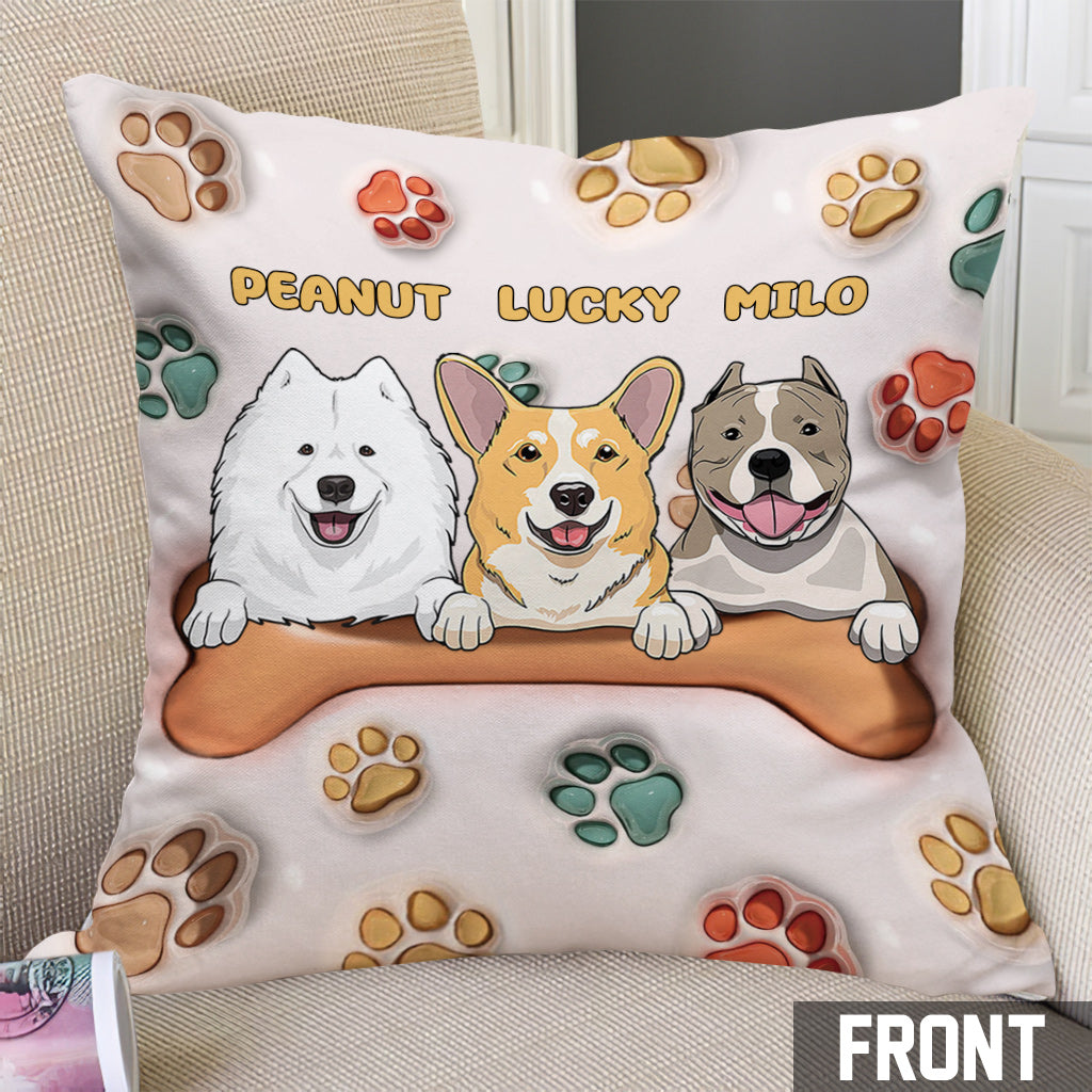 Best Dog Mom Ever - Personalized Dog Throw Pillow