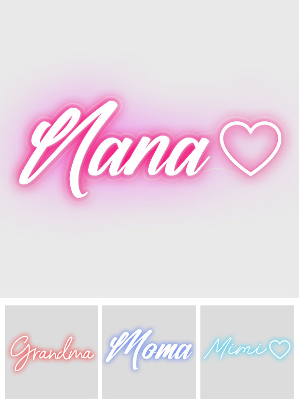 Custom Text - Personalized Grandma Neon Sign