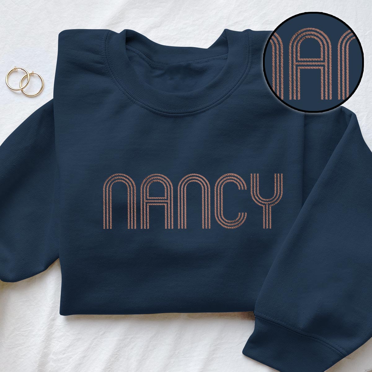 Custom Name - Personalized Grandma Embroidered Sweater