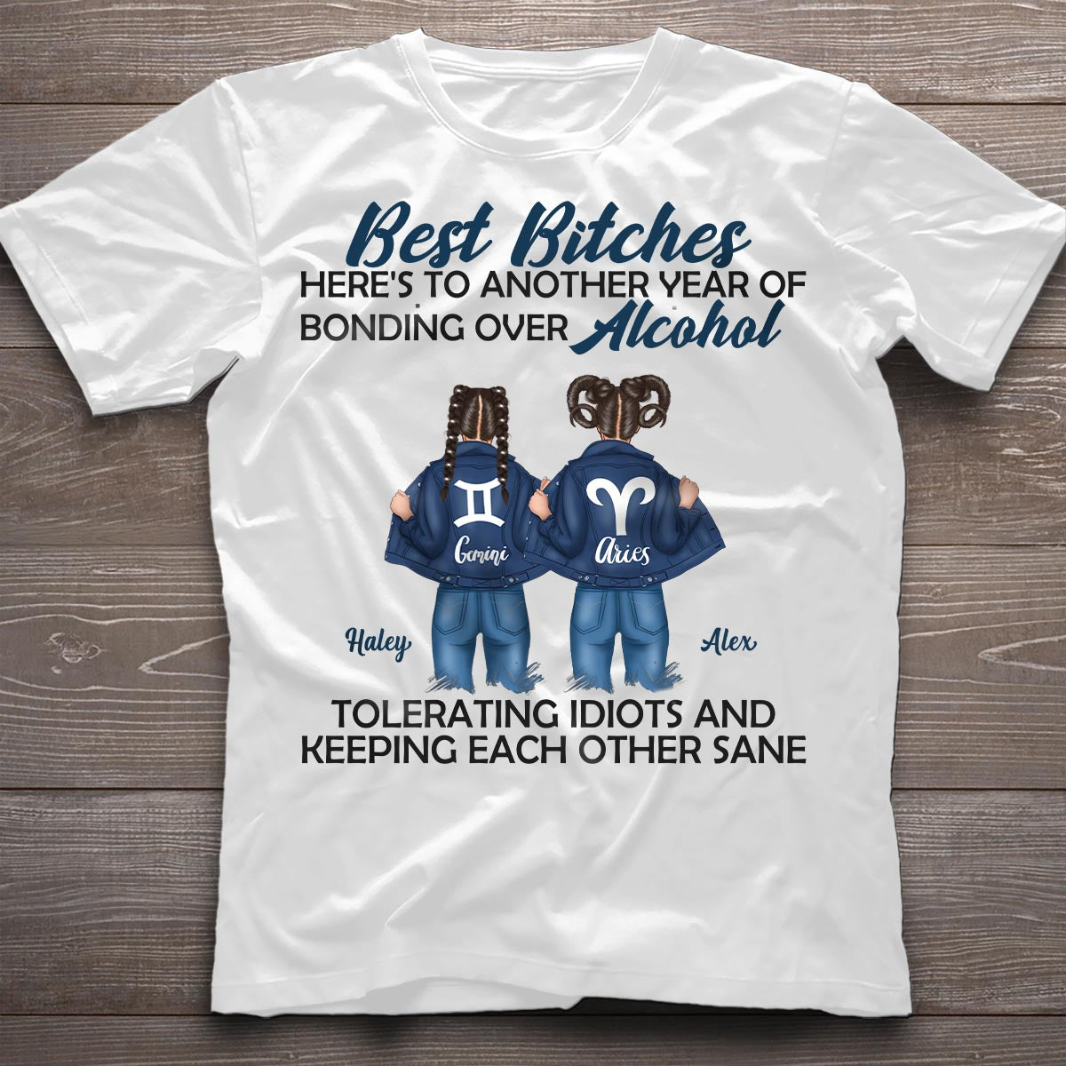 Trouble Together - Personalized Bestie T-shirt And Hoodie