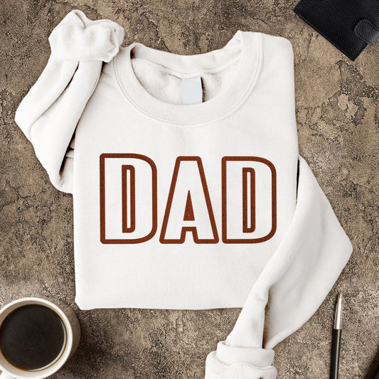 Custom Name - Personalized Father Embroidered Sweater
