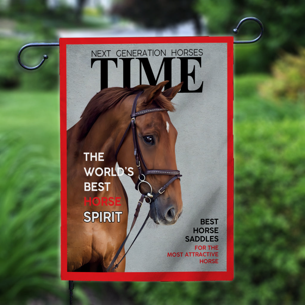 Magazine Covers - Personalized Horse Garden Flag