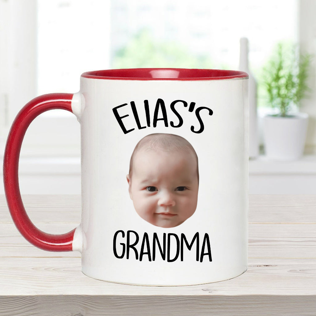 Custom Baby/Kid Face - Personalized Newborn Accent Mug