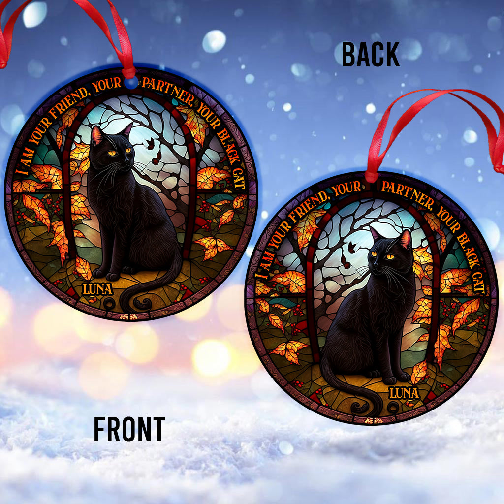 Black Cat - Personalized Black Cat Ornament