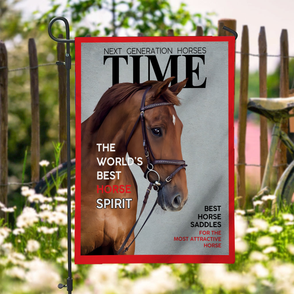Magazine Covers - Personalized Horse Garden Flag