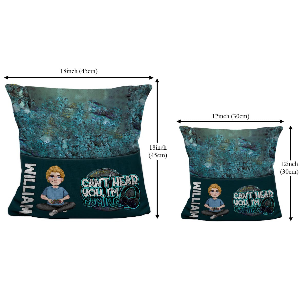 Can't Hear You I'm Gaming - Personalized Video Game Pocket Pillow