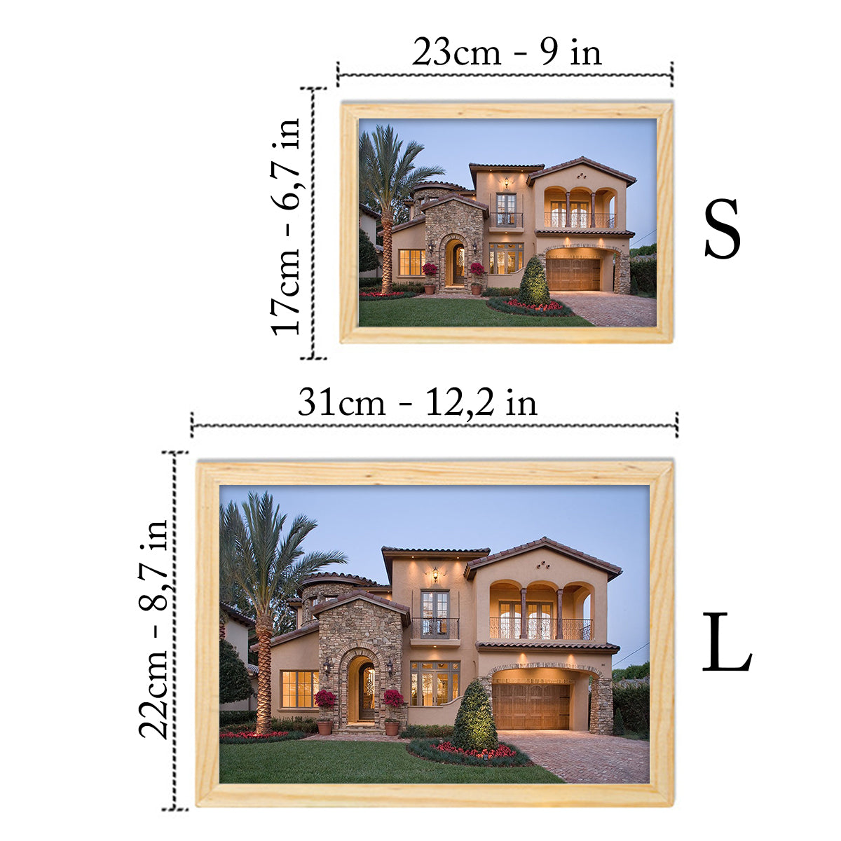 Our Home - Personalized Housewarming Light Photo Frame