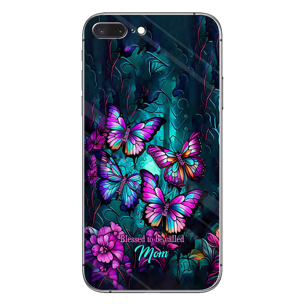 Grandma's Butterflies - Personalized Grandma Phone Case