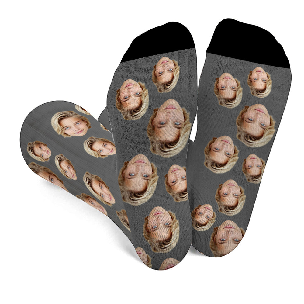 Custom Face - Personalized granddaughter Socks