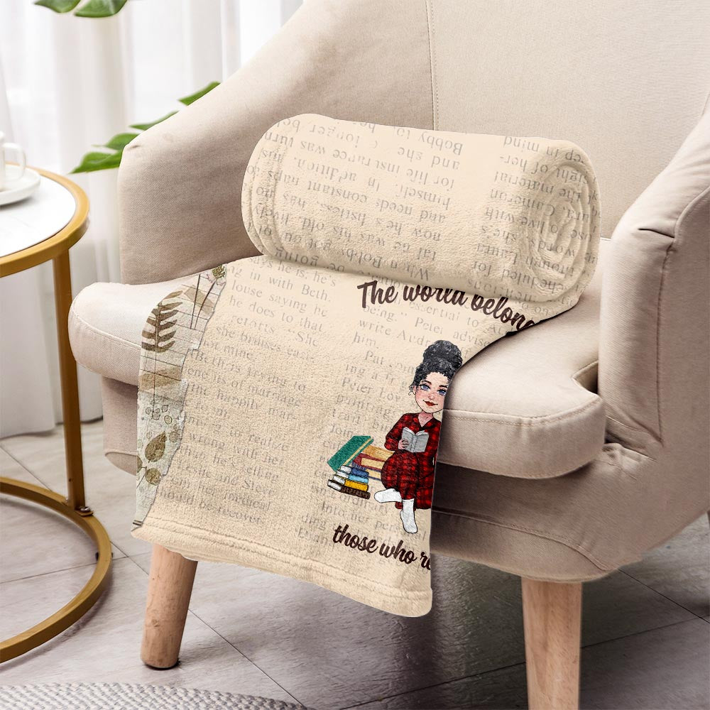 This Is My Reading Blanket - Book gift for mom, daughter, girlfriend, wife - Personalized Blanket