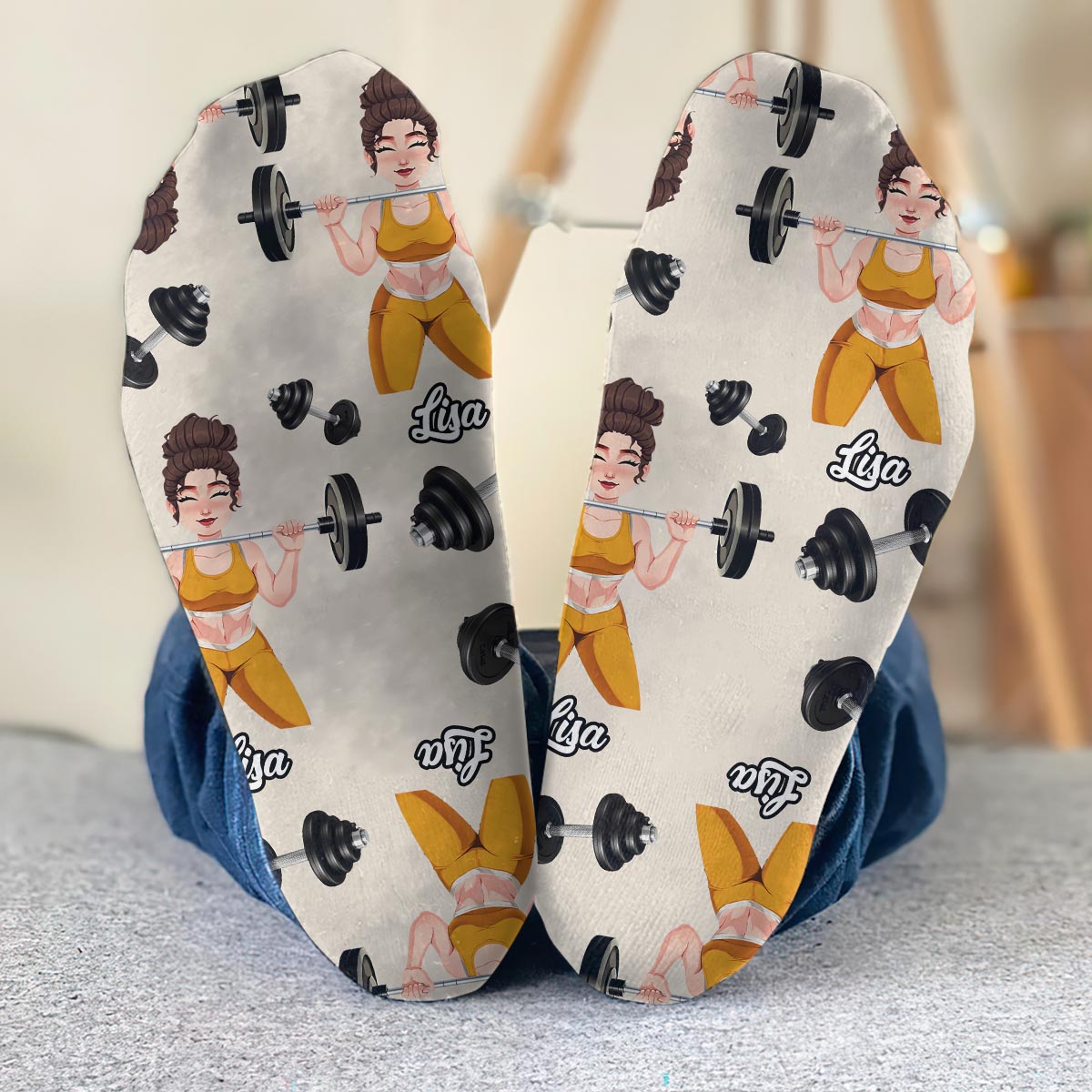 Sorry Can't It's Leg Day - Personalized Fitness Socks