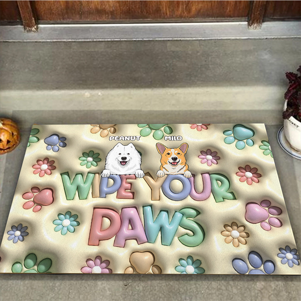 Wipe Your Paws - Personalized Dog Doormat