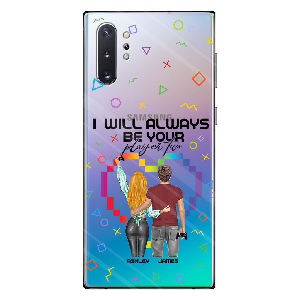 I Will Always Be Your Player Two - Personalized Video Game Clear Phone Case