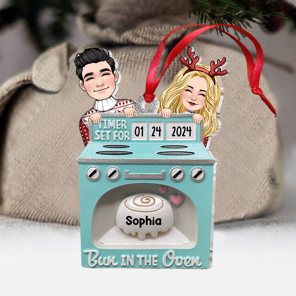 Bun In The Oven - Gift for Newborn - Personalized Ornament