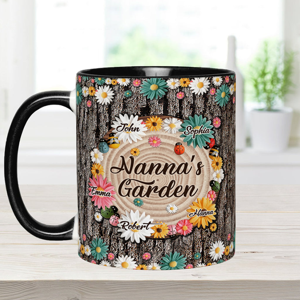 Nana's Garden - Personalized Grandma Accent Mug