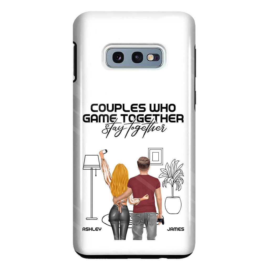 Couples Who Game Together Stay Together - Personalized Video Game Clear Phone Case