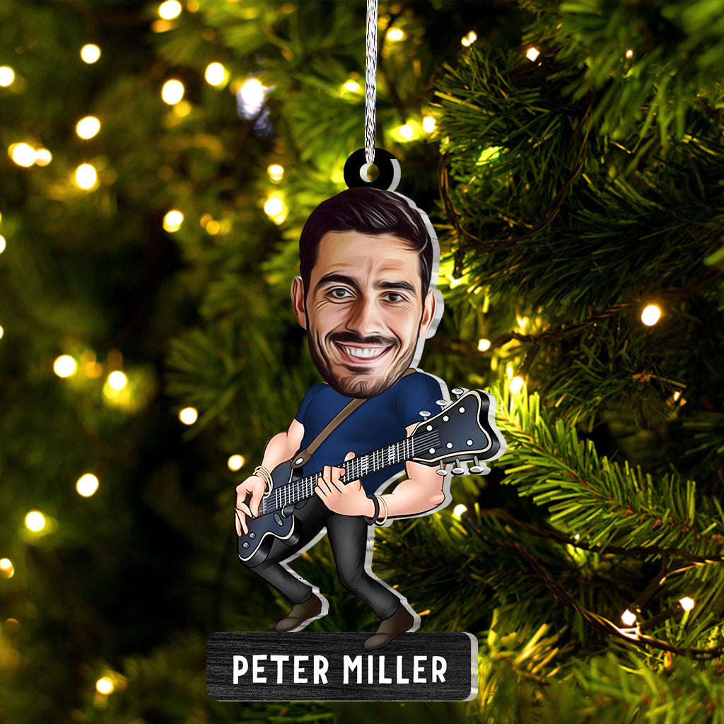 Funny Guitarist - Guitar gift for husband, him, boyfriend, father, son - Personalized Ornament