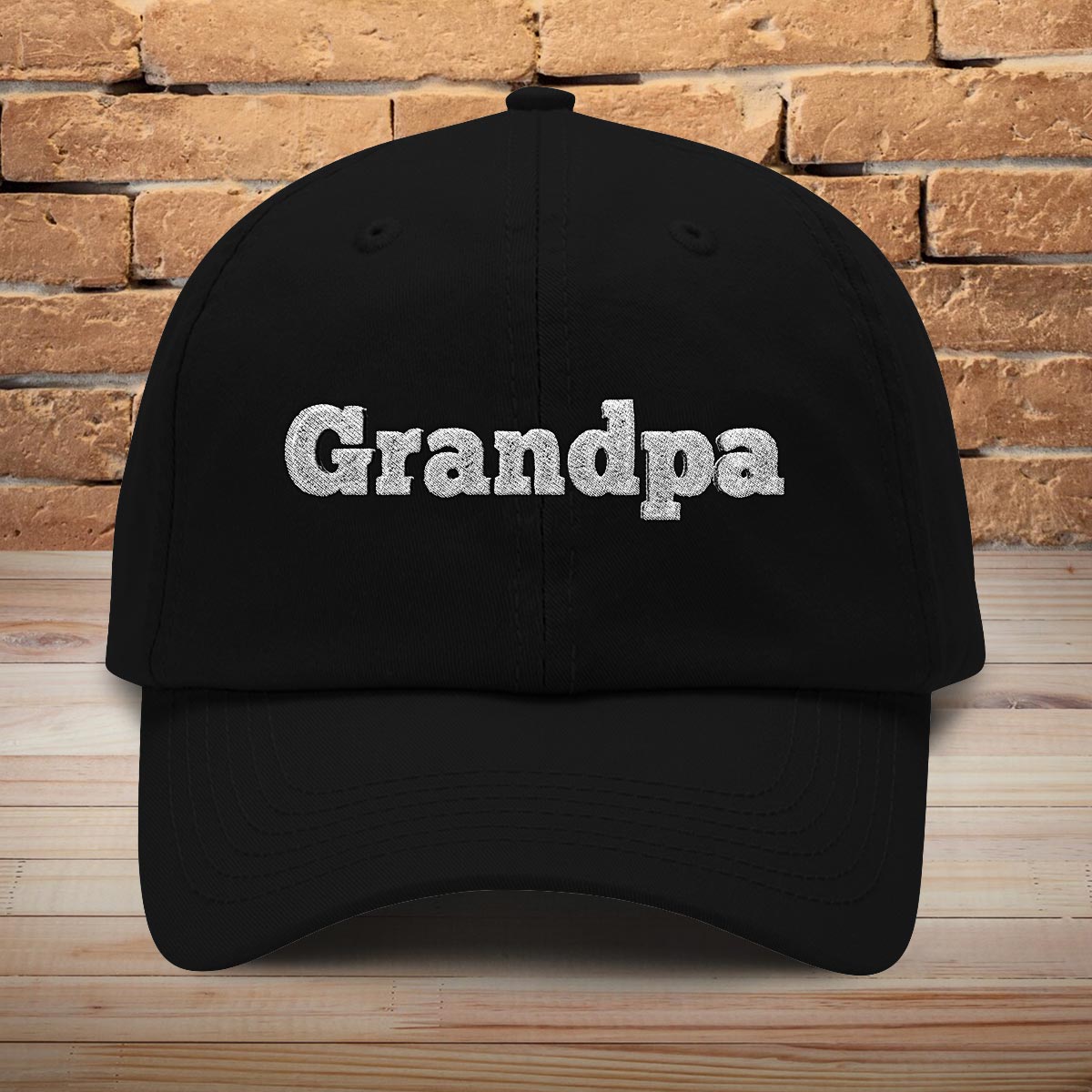 Custom Name - Personalized Grandpa Embroidered Classic Cap