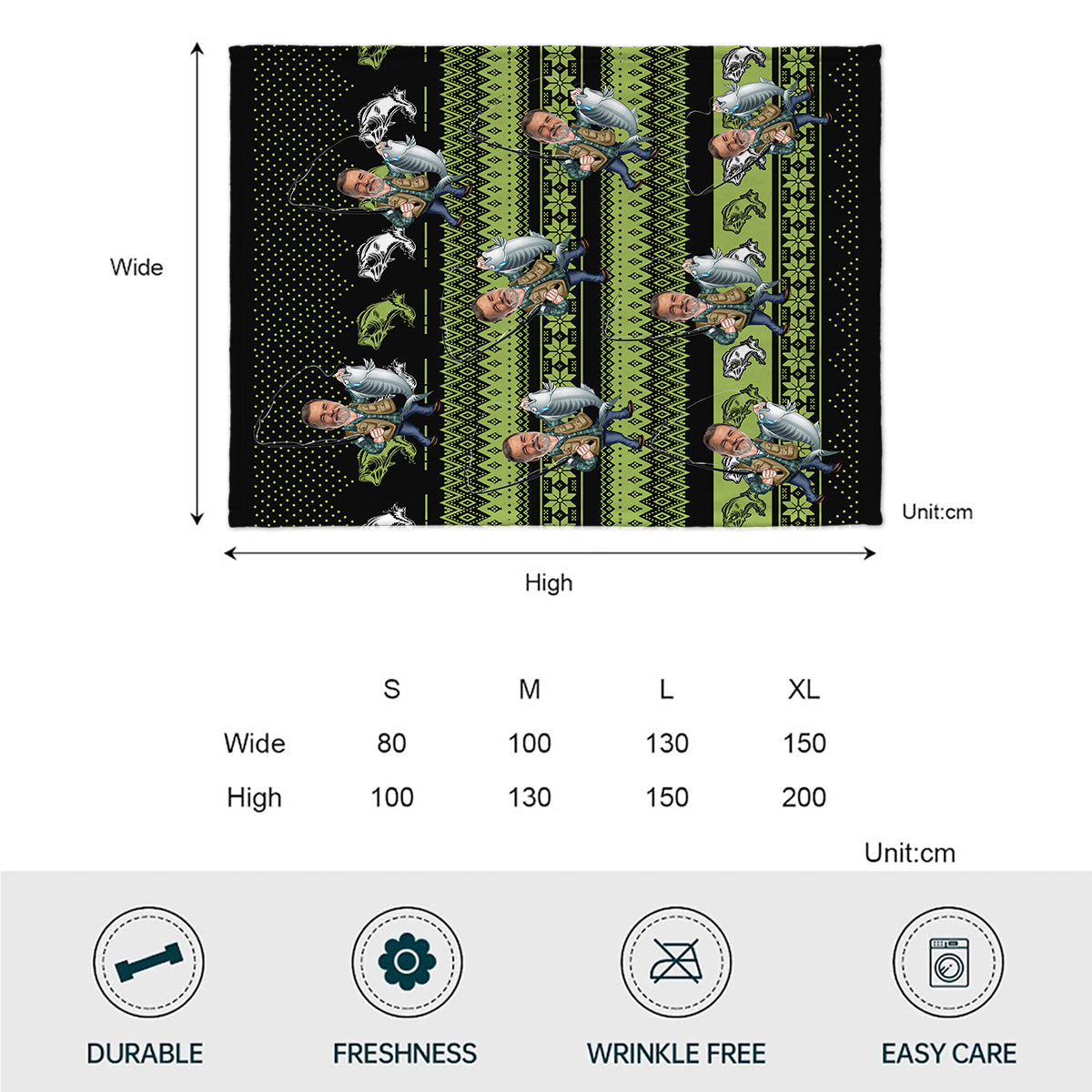 Love Fishing - Personalized Fishing Blanket