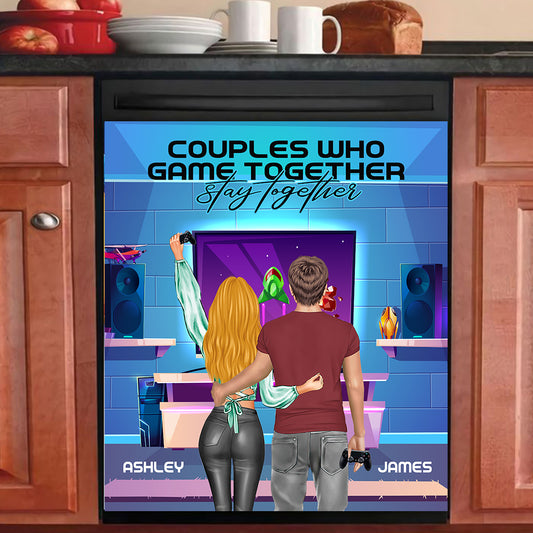 I Will Always Be Your Player Two - Video Game gift for boyfriend, husband, wife, girlfriend - Personalized Dishwasher Cover