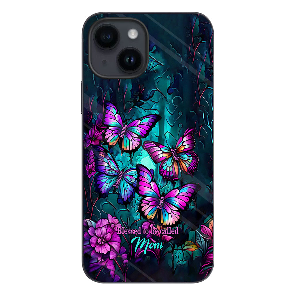 Grandma's Butterflies - Personalized Grandma Phone Case