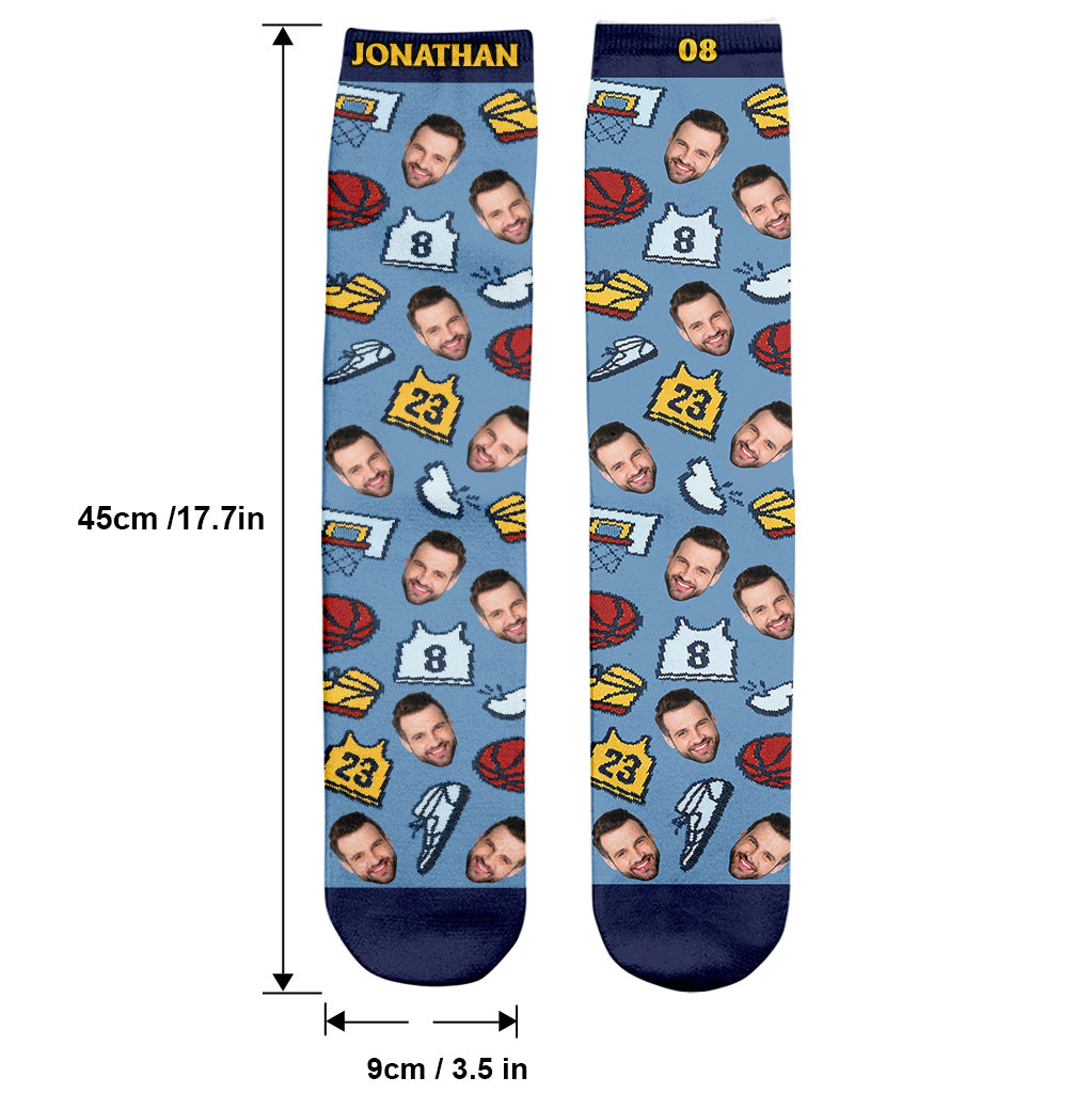 I'd Rather Be Watching Basketball - Personalized Basketball Socks