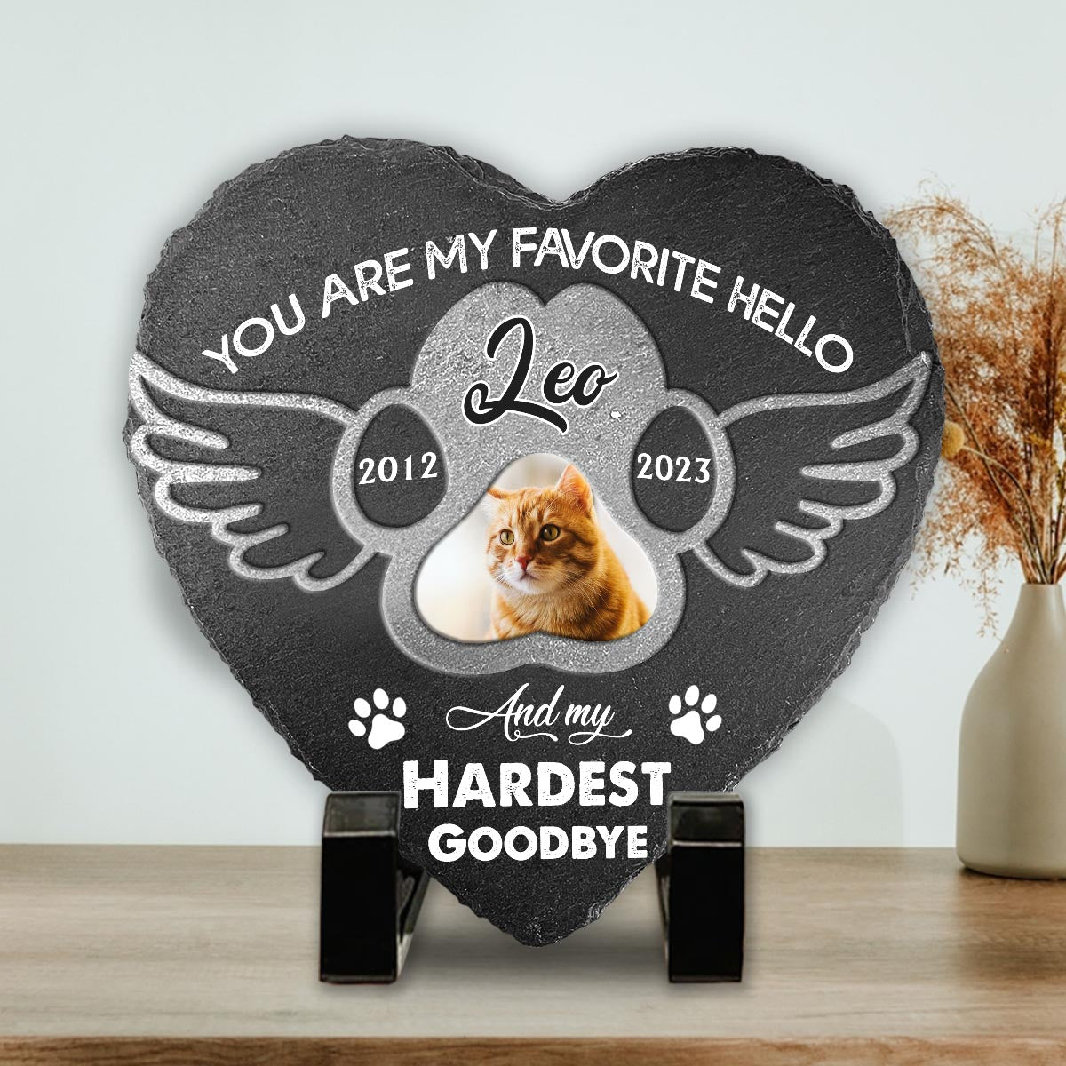 Best Friends Are Never Forgotten - Personalized Dog Heart Shaped Stone
