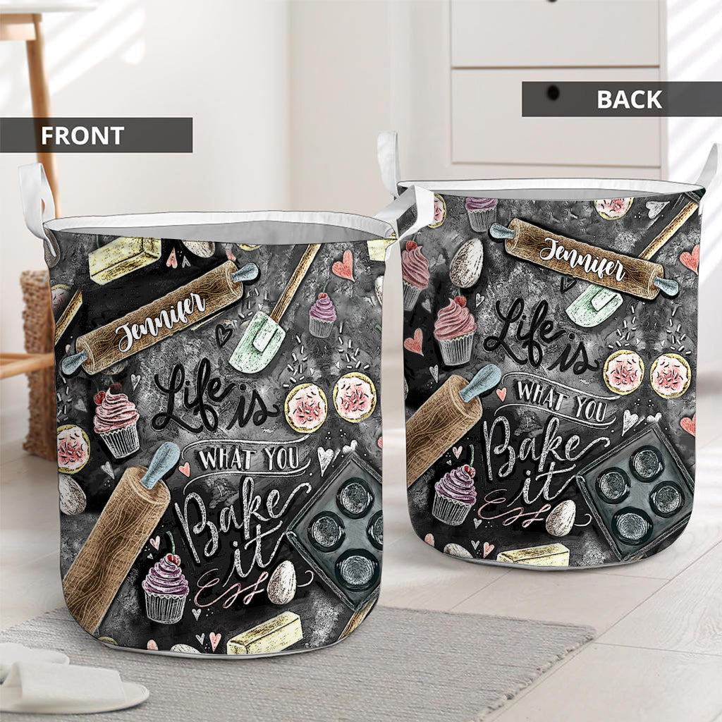 Life Is What You Bake It - Personalized Baking Storage Basket